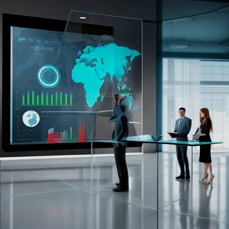 Illustration of data insights powering business growth